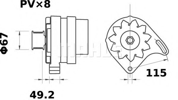 Генератор Mahle Kolben MG 545 Генератор Mahle Kolben MG 545