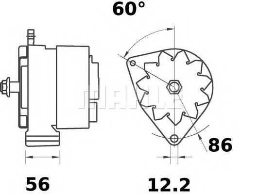 Генератор Mahle Kolben MG 553 Генератор Mahle Kolben MG 553