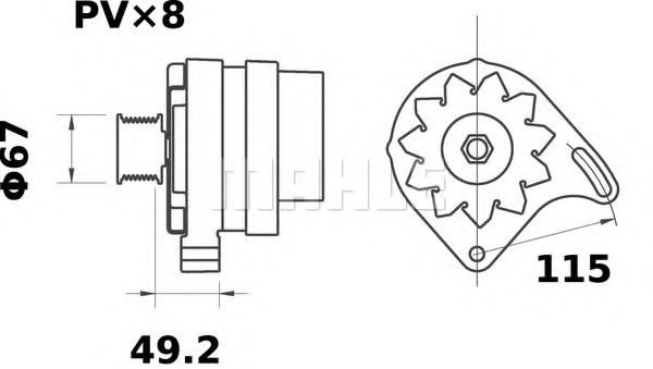 Генератор Mahle Kolben MG 544 Генератор Mahle Kolben MG 544