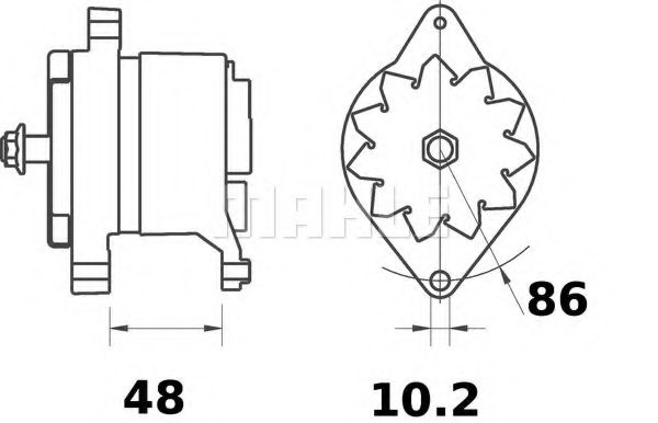 Генератор Mahle Kolben MG 508 Генератор Mahle Kolben MG 508