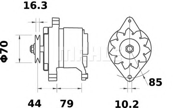 Генератор Mahle Kolben MG 502 Генератор Mahle Kolben MG 502