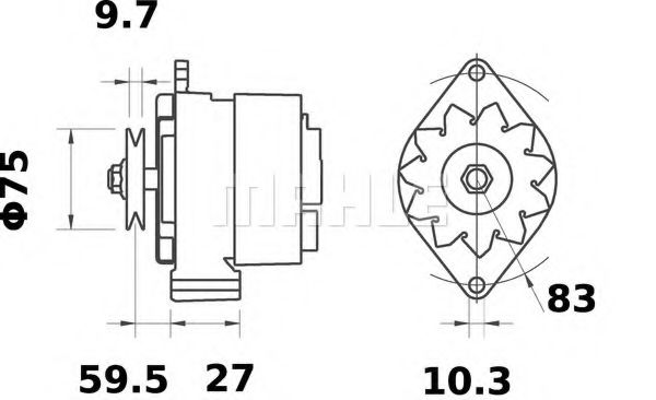 Генератор Mahle Kolben MG 478 Генератор Mahle Kolben MG 478