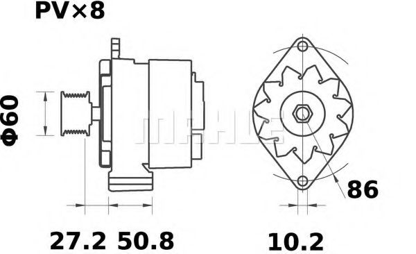 Генератор Mahle Kolben MG 482 Генератор Mahle Kolben MG 482