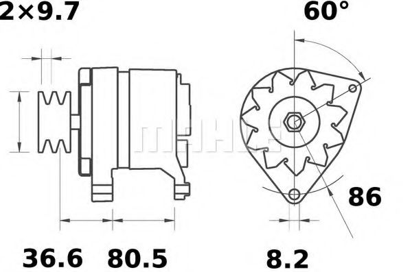 Генератор Mahle Kolben MG 412 Генератор Mahle Kolben MG 412