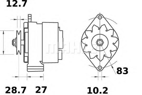 Генератор Mahle Kolben MG 416 Генератор Mahle Kolben MG 416