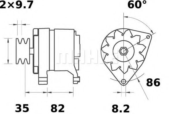 Генератор Mahle Kolben MG 403 Генератор Mahle Kolben MG 403