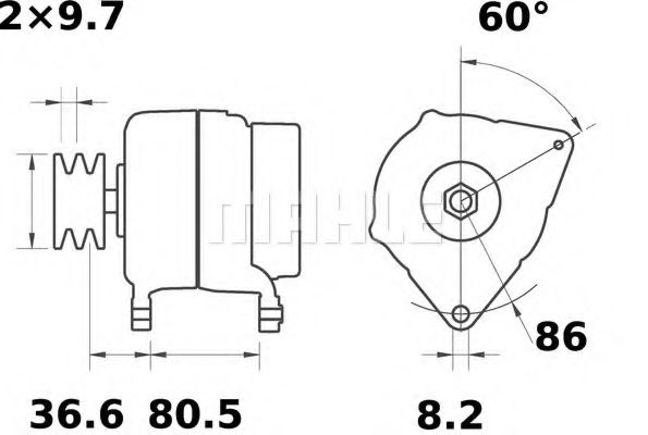 Генератор Mahle Kolben MG 407 Генератор Mahle Kolben MG 407