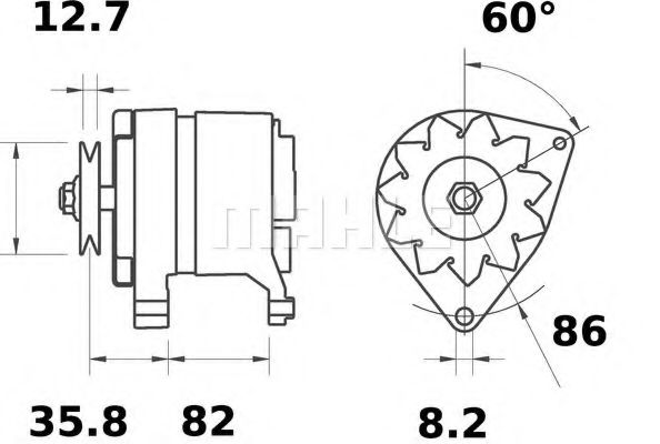 Генератор Mahle Kolben MG 402 Генератор Mahle Kolben MG 402