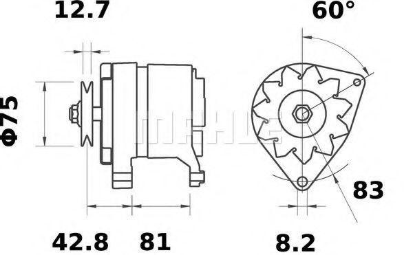 Генератор Mahle Kolben MG 394 Генератор Mahle Kolben MG 394
