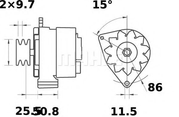 Генератор Mahle Kolben MG 385 Генератор Mahle Kolben MG 385
