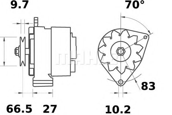 Генератор Mahle Kolben MG 374 Генератор Mahle Kolben MG 374