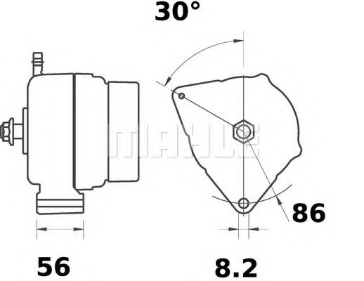 Генератор Mahle Kolben MG 354 Генератор Mahle Kolben MG 354