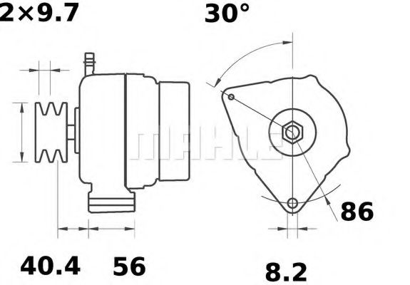 Генератор Mahle Kolben MG 359 Генератор Mahle Kolben MG 359