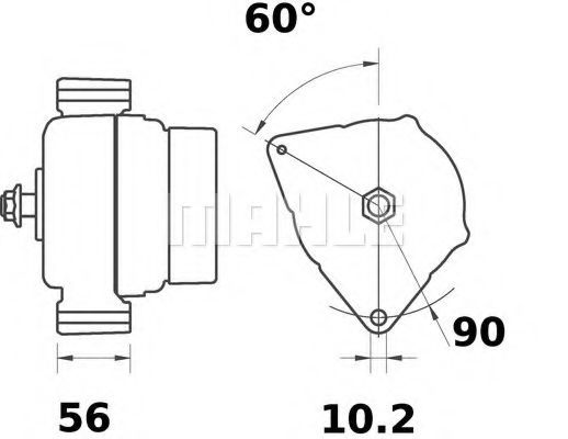 Генератор Mahle Kolben MG 344 Генератор Mahle Kolben MG 344
