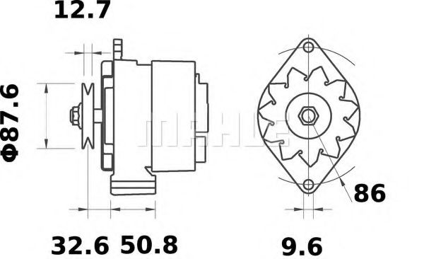 Генератор Mahle Kolben MG 316 Генератор Mahle Kolben MG 316