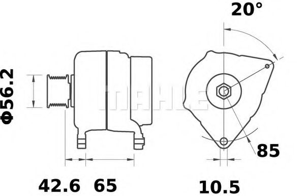 Генератор Mahle Kolben MG 310 Генератор Mahle Kolben MG 310