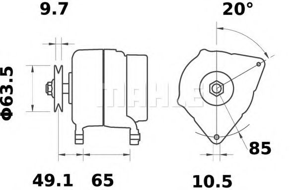 Генератор Mahle Kolben MG 301