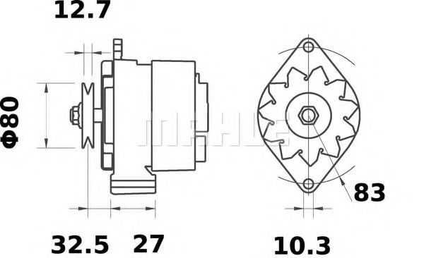 Генератор Mahle Kolben MG 272 Генератор Mahle Kolben MG 272