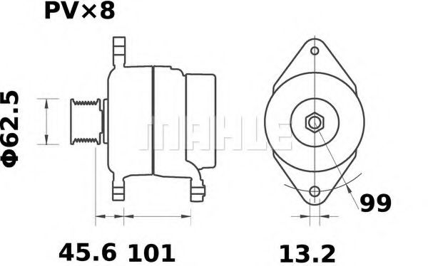 Генератор Mahle Kolben MG 273 Генератор Mahle Kolben MG 273