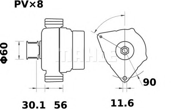 Генератор Mahle Kolben MG 275