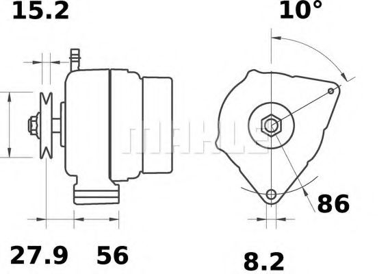 Генератор Mahle Kolben MG 234 Генератор Mahle Kolben MG 234