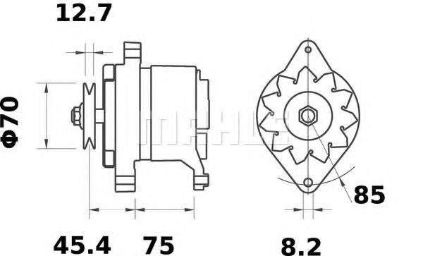 Генератор Mahle Kolben MG 221 Генератор Mahle Kolben MG 221