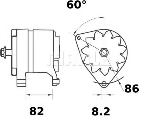 Генератор Mahle Kolben MG 226 Генератор Mahle Kolben MG 226
