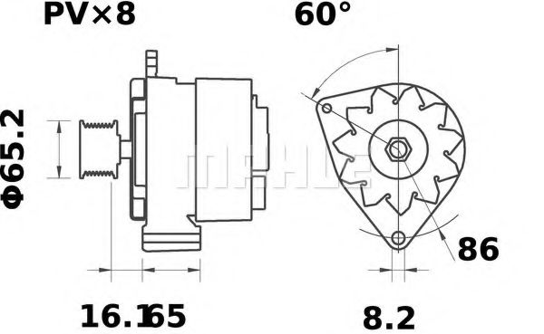 Генератор Mahle Kolben MG 180 Генератор Mahle Kolben MG 180