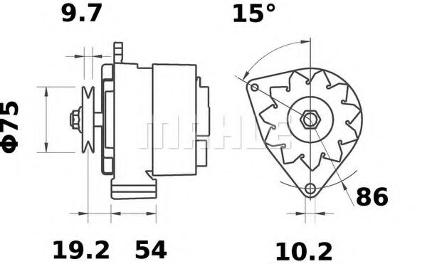 Генератор Mahle Kolben MG 171 Генератор Mahle Kolben MG 171