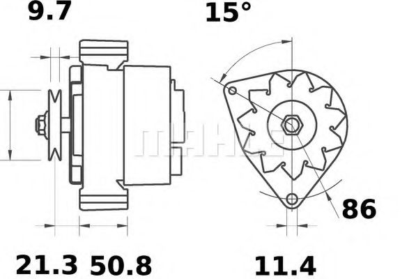 Генератор Mahle Kolben MG 149 Генератор Mahle Kolben MG 149