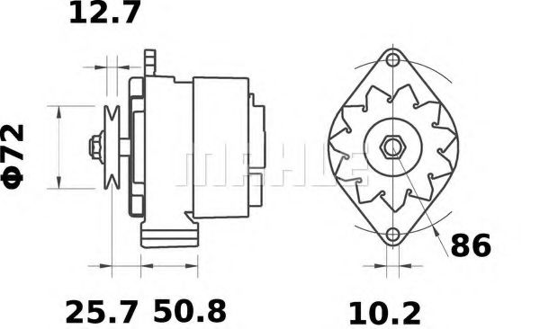 Генератор Mahle Kolben MG 138 Генератор Mahle Kolben MG 138