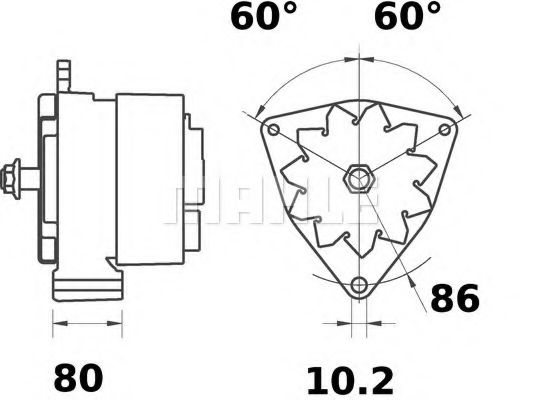 Генератор Mahle Kolben MG 118 Генератор Mahle Kolben MG 118