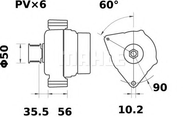 Генератор Mahle Kolben MG 121 Генератор Mahle Kolben MG 121