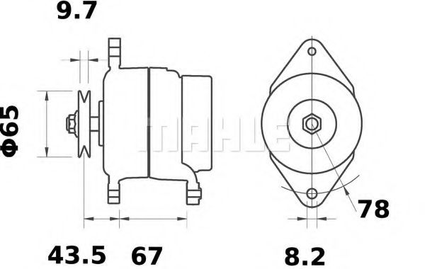 Генератор Mahle Kolben MG 67 Генератор Mahle Kolben MG 67