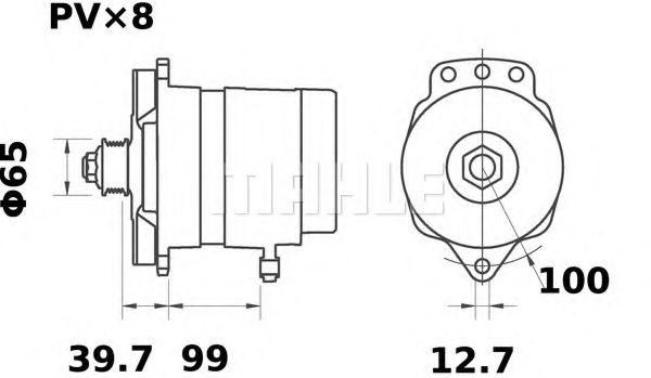 Генератор Mahle Kolben MG 68