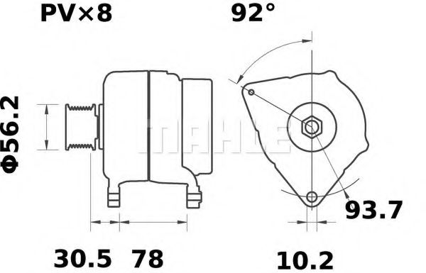 Генератор Mahle Kolben MG 69 Генератор Mahle Kolben MG 69