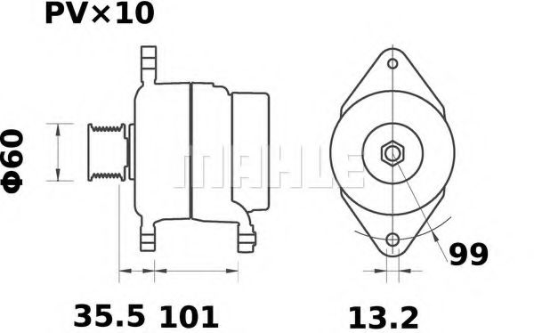 Генератор JOHN DEERE TCA51161 Генератор JOHN DEERE TCA51161