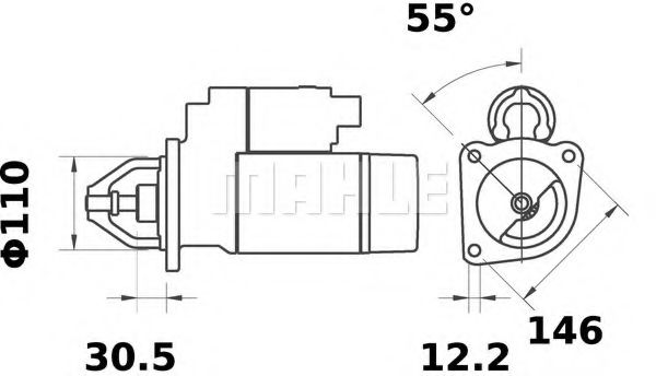 Стартер Mahle Kolben MS 20