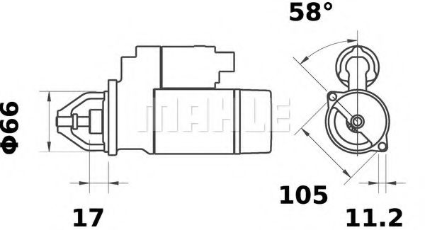 Стартер Mahle Kolben MS 630