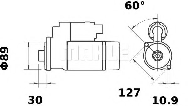 Стартер Mahle Kolben MS 653
