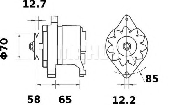 Генератор Mahle Kolben MG 763