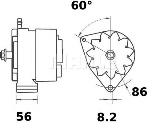 Генератор Mahle Kolben MG 748