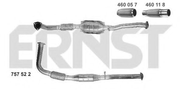 Катализатор LAND ROVER ESR 3495