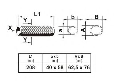 Гофра выхлопной системы ERNST 460293 Гофра выхлопной системы ERNST 460293