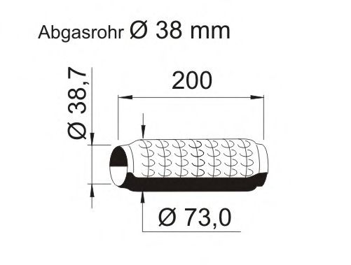 Гофра выхлопной системы ERNST 464109