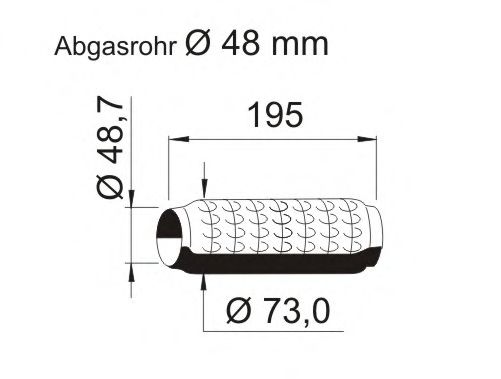 Гофра выхлопной системы ernst 464116