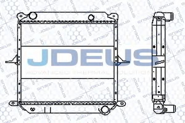 Радиатор охлаждения двигателя jdeus 019B33