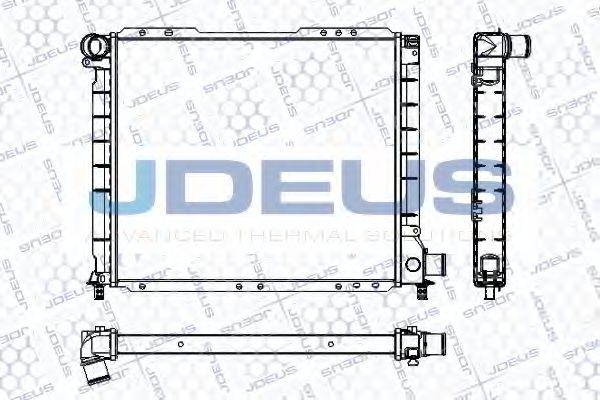 Радиатор охлаждения двигателя jdeus RA0110260