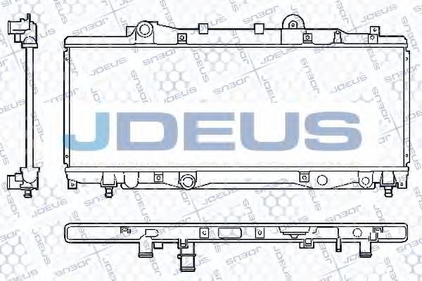 Радиатор охлаждения двигателя jdeus RA0110600