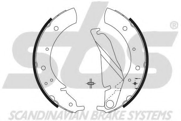 Тормозные колодки барабанные sbs 18492715432